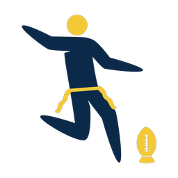 Flag Football Kicker - Male | Strike | 2 Colored | v1