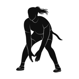 Flag Football Lineman - Female | Promax | Silhouette | v1
