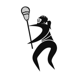 Lacrosse Player - Female | Motion | Silhouette | v3