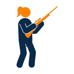 Hunting - Female | Round | 2 Colored | v2