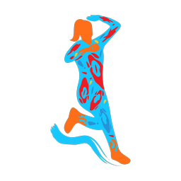 Cricket Bowler - Female | Splash | Colorful | v1