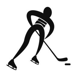 Ice Hockey Player - Male | Motion | Silhouette | v4