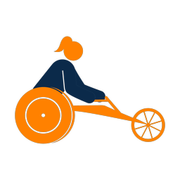 Wheelchair Racing - Female | Round | 2 Colored | v1