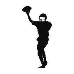 American Football Receiver - Male | Classic | Silhouette | v2