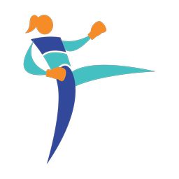 Kickboxing - Female | Motion | 3 Colored | v1