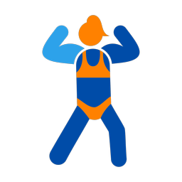 Body Building - Female | Round | 3 Colored | v1
