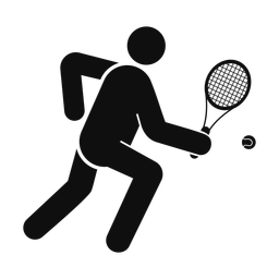Tennis - Male | Round | Silhouette | v6