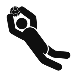 Soccer Goalie - Male | Round | Silhouette | v2
