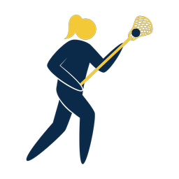 Lacrosse Player - Female | Strike | 2 Colored | v3