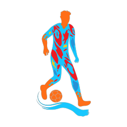 Soccer Player - Male | Splash | Colorful | v2