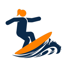 Surfing - Female | Round | 2 Colored | v1