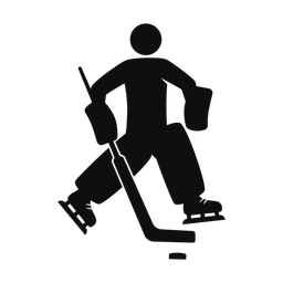 Ice Hockey Goalie - Male | Strike | Silhouette | v1