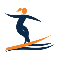 Surfing - Female | Motion | 2 Colored | v4