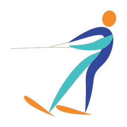 Waterskiing - Male | Motion | 3 Colored | v1