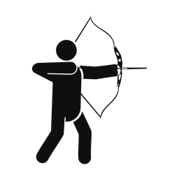 Archery - Male | Round | Silhouette | v1