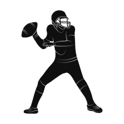 American Football Quarterback - Male | Promax | Silhouette | v1