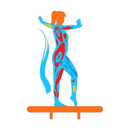 Balance Beam - Female | Splash | Colorful | v5
