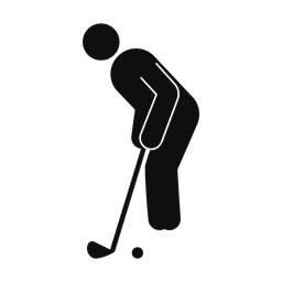 Golf - Male | Round | Silhouette | v1
