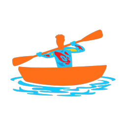 Kayak Racing - Male | Splash | Colorful | v2