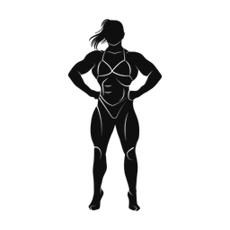Body Building - Female | Promax | Silhouette | v1