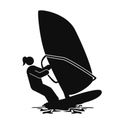 Windsurfing - Female | Round | Silhouette | v1
