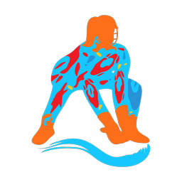 Cricket Wicket Keeper - Female | Splash | Colorful | v1