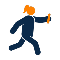 Relay Racing - Female | Round | 2 Colored | v1