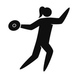 Discus Throw - Female | Strike | Silhouette | v1
