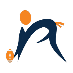 Flag Football Lineman - Male | Motion | 2 Colored | v1