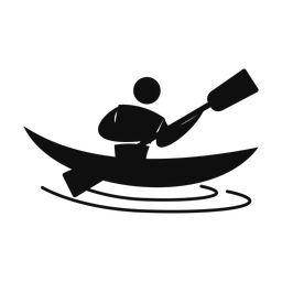 Kayak Racing - Male | Motion | Silhouette | v2