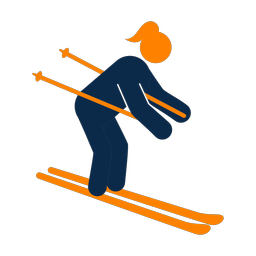 Downhill Skiing - Female | Round | 2 Colored | v1