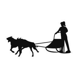 Sled Dog Racing - Female | Classic | Silhouette | v1
