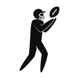 American Football Receiver - Male | Strike | Silhouette | v2