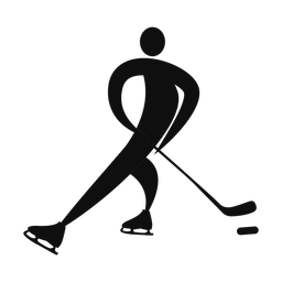 Ice Hockey Player - Male | Motion | Silhouette | v1