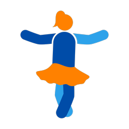 Ballet Dancing - Female | Round | 3 Colored | v2