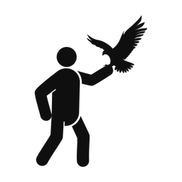 Falconry - Male | Round | Silhouette | v1