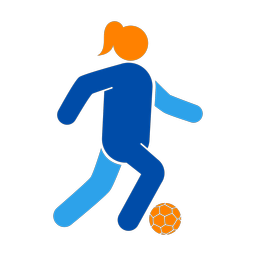 Soccer Player - Female | Round | 3 Colored | v1