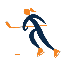 Ice Hockey Player - Female | Motion | 2 Colored | v2