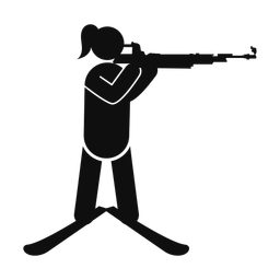 Biathlon - Female | Round | Silhouette | v1