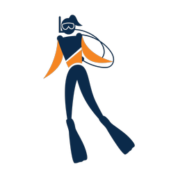 Scuba Diving - Female | Motion | 2 Colored | v1