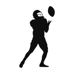 American Football Receiver - Male | Classic | Silhouette | v1