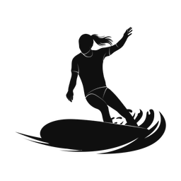 Surfing - Female | Promax | Silhouette | v2