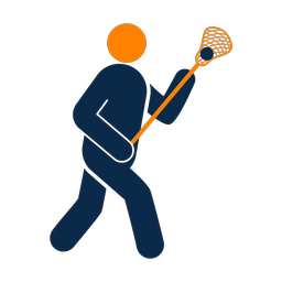 Lacrosse Player - Male | Round | 2 Colored | v3