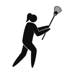 Lacrosse Player - Female | Strike | Silhouette | v2