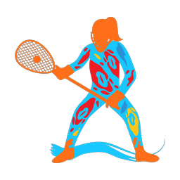 Lacrosse Goalie - Female | Splash | Colorful | v1
