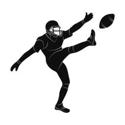 American Football Kicker - Male | Promax | Silhouette | v2