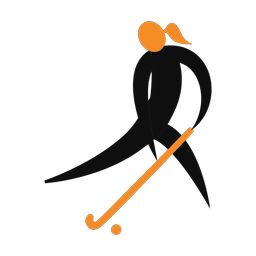 Field Hockey Player - Female | Motion | 2 Colored | v1