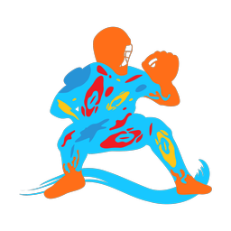 Baseball Catcher - Male | Splash | Colorful | v1