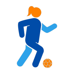 Soccer Player - Female | Round | 3 Colored | v4