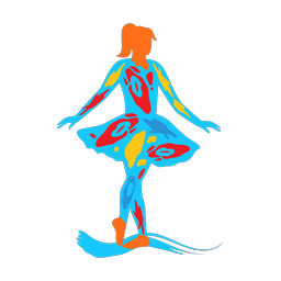 Ballet Dancing - Female | Splash | Colorful | v1